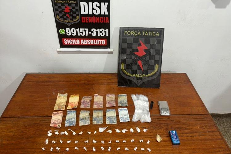Força Tática prende traficante de drogas na zona sul de Macapá