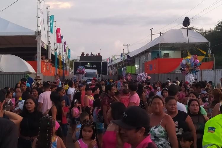 Criançada também caiu na folia em Santana no bloco My Love