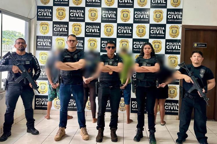 Em Porto Grande, Polícia Civil prende quatro de organização criminosa e apreende drogas