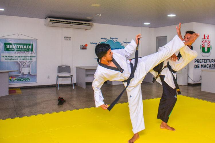 Taekwondo é destaque em projeto de incentivo à prática esportiva em Macapá