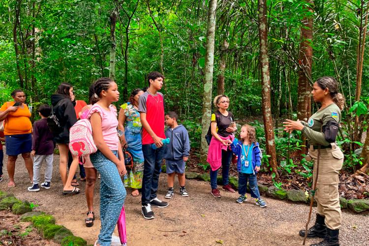 Crianças com TEA participam de momento de lazer no Bioparque da Amazônia