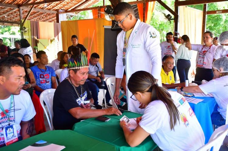Programação leva serviços de saúde para cerca de 100 indígenas, em Macapá