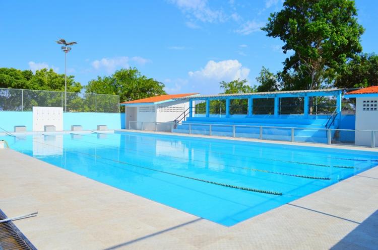 Revitalização do Centro Didático Piscina Chico Noé chega à etapa final, em Macapá