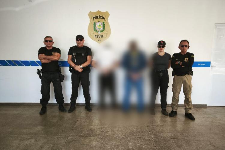 Dois são presos em Macapá condenados por roubo e estupro de vulnerável