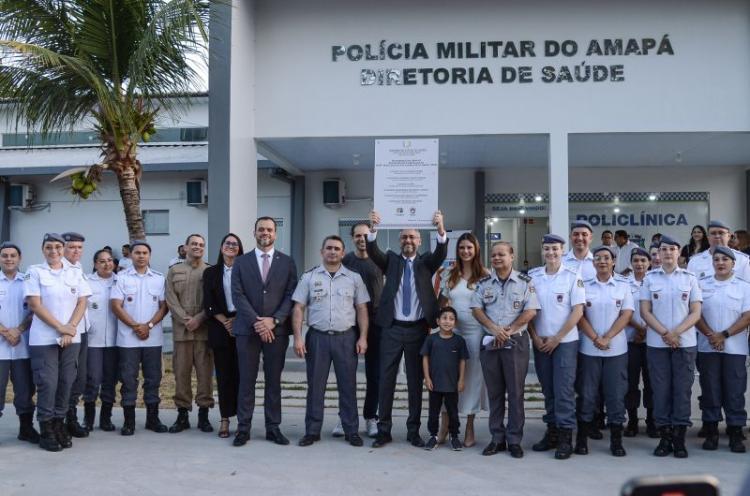 Governador Clécio Luís entrega Policlínica totalmente revitalizada para a Polícia Militar do Amapá